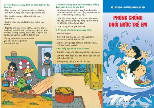 Tờ rơi phòng, chống đuối nước trẻ em